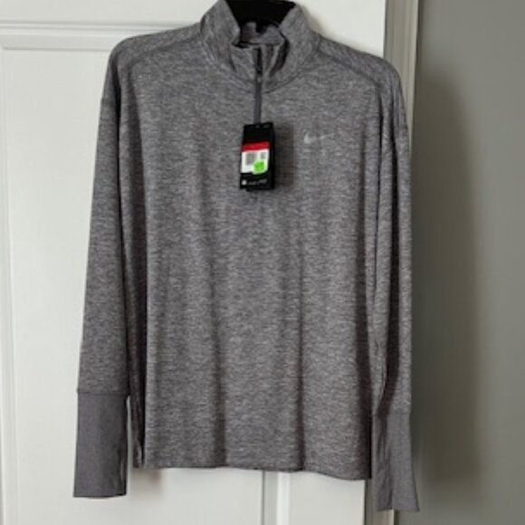 Nike Tops - Nike Dri-Fit Women's Grey 1/4 Zip Running Pullover